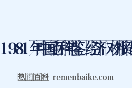 1981年中国百科年鉴·经济·对外贸易是什么意思的图片